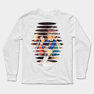 king and queen with crown hug each other full of love and play poker in the casino and also chess Long Sleeve T-Shirt